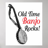 Old Time Banjo Poster (Voorkant)