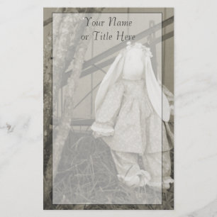 Old Time Bunny Stationery Briefpapier