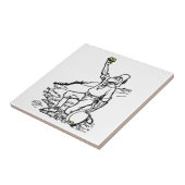 Old Time Gold Miner Prospector Tegeltje (Zijkant)