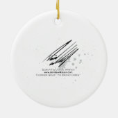 Old Time Hockey-kerstversiering Keramisch Ornament (Achterkant)