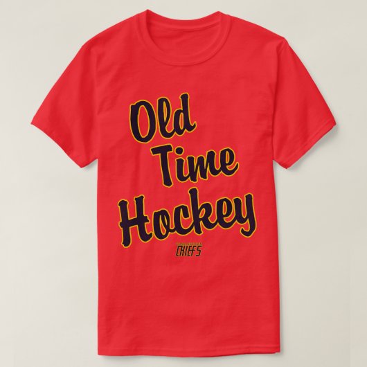 Old Time Hockey Steve Hanson Quote T-shirt (Design voorkant)