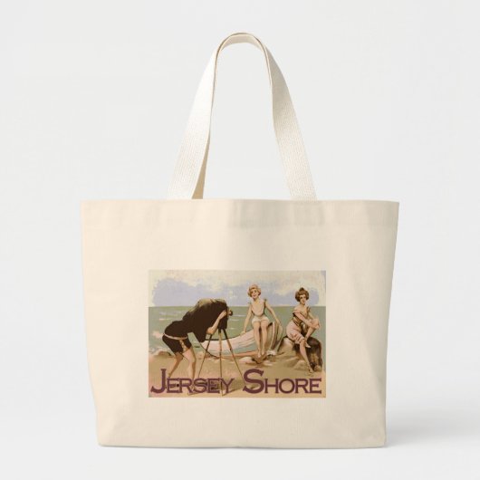 Old Time Jersey Shore Grote Tote Bag (Voorkant)