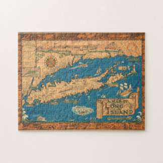 Old Time Long Island Map Puzzle Legpuzzel