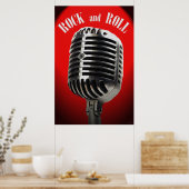 Old Time Rock en Roll 36 x 24 Poster (Keuken)