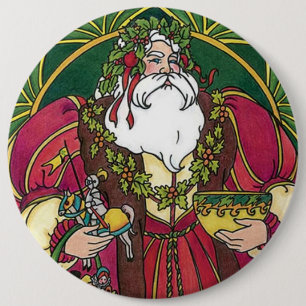 Old Time Santa Ronde Button 6,0 Cm