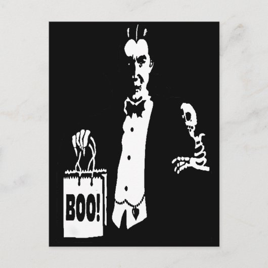 Old Time Vampire Trick-or-Treer Briefkaart (Voorkant)