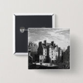 Old Tolbooth, Edinburgh Vierkante Button 5,1 Cm (Voorkant /achterkant)