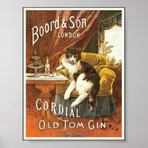 Old Tom Gin Vintage Poster