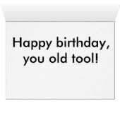 Old Tools - Joyeux anniversaire, vieux outil! (Intérieur Horizontal (Bas))