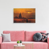 Old Tower In The Fields by Vincent van Gogh Canvas Afdruk (Insitu (Woonkamer))