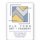 Old Town Art And Framery Business Sticker (Recto)