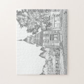 Old Town Auburn Firehouse Legpuzzel (Verticaal)