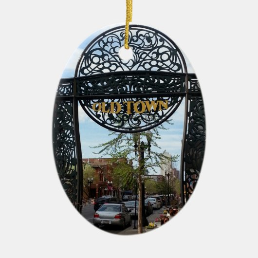 Old Town Chicago Keramisch Ornament (Voorkant)