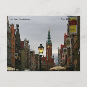 Old Town, Gdansk Poland, Foto O... Briefkaart
