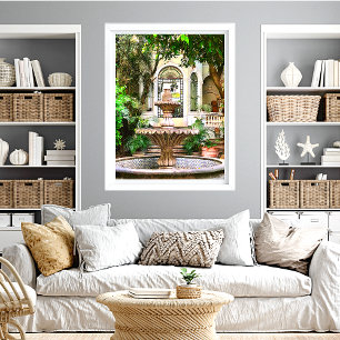 Old Town Hacienda Mexico Antiek Poster