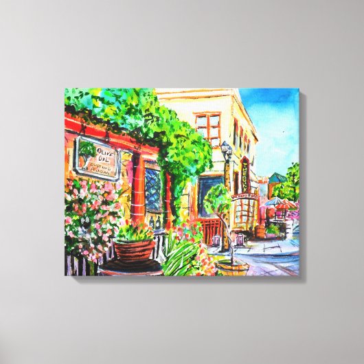 Old Town Temecula Ca. Canvas Afdruk (Voorkant)