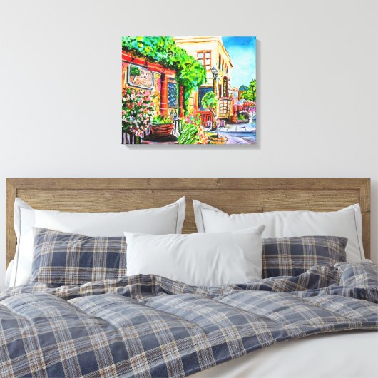 Old Town Temecula Ca. Canvas Afdruk (Insitu (Slaapkamer))