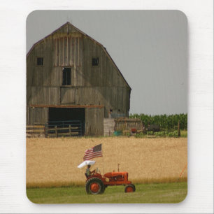 Old Tractor Patriotic Mousepad: Allis Chalmers Muismat
