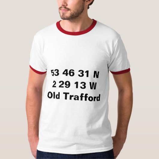 Old Trafford - Manchester United Coordinates T-shi T-shirt (Voorkant)