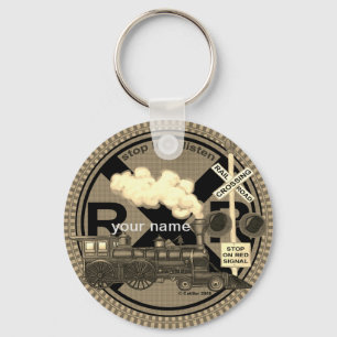 Old Train sleutelhanger