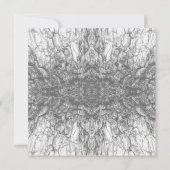 Old Tree Bark Black And White Photo Pattern Design Kaart (Achterkant)