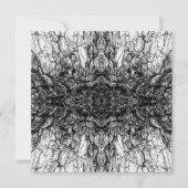 Old Tree Bark Black And White Photo Pattern Design Kaart (Voorkant)