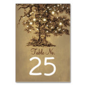 Old Tree Mariage Numéro de table Cartes de place C (Par défaut)