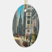  Old Trinty & Wall Street Keramisch Ornament (Links)