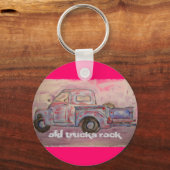 Old Trucks Rock Sleutelhanger (Voorkant)