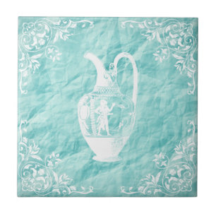 Old Turquoise Jar Tegeltje