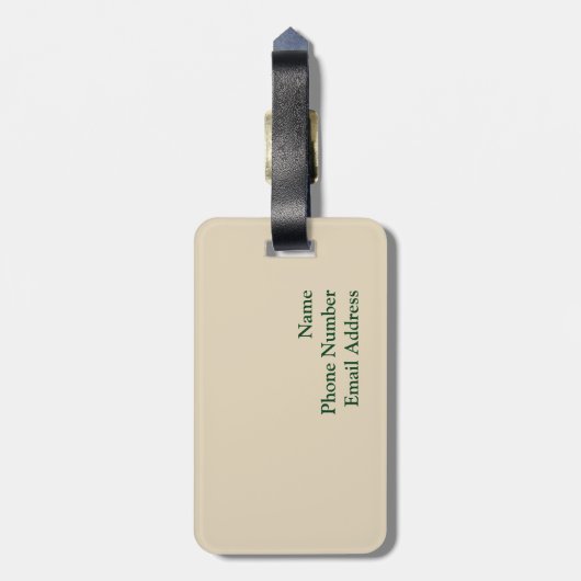 Old Tuscan Vineyard en Villa Bagagelabel (Achterkant verticaal)