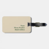 Old Tuscan Vineyard en Villa Bagagelabel (Achterkant horizontaal)