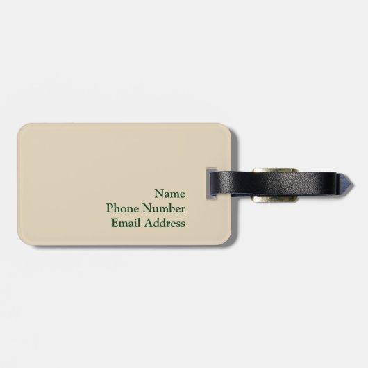 Old Tuscan Vineyard en Villa Bagagelabel (Achterkant horizontaal)