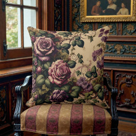 Old Victorian Purple Floral Kussen