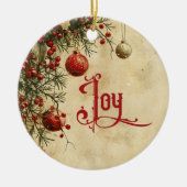 Old Victorian Rustic Family Personalized Keramisch Ornament (Voorkant)