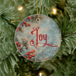 Old Victorian Rustic Family Personalized Keramisch Ornament