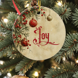 Old Victorian Rustic Family Personalized Keramisch Ornament