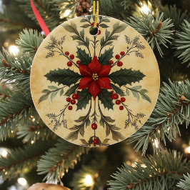 Old Victorian Rustic Family Personalized Keramisch Ornament