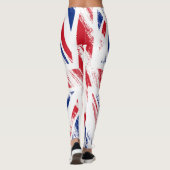 Old Vintage Grunge Royaume-Uni Drapeau Leggings (Dos)
