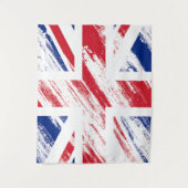 Old Vintage Grunge Royaume-Uni Drapeau Tapisserie (Devant)