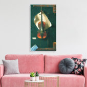Old Violin stille Life van William Michael Harnett Canvas Afdruk (Insitu (Woonkamer))
