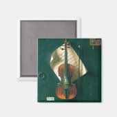 Old Violin stille Life van William Michael Harnett Magneet (Voorkant / Achterkant)
