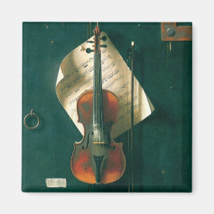 Old Violin stille Life van William Michael Harnett Magneet