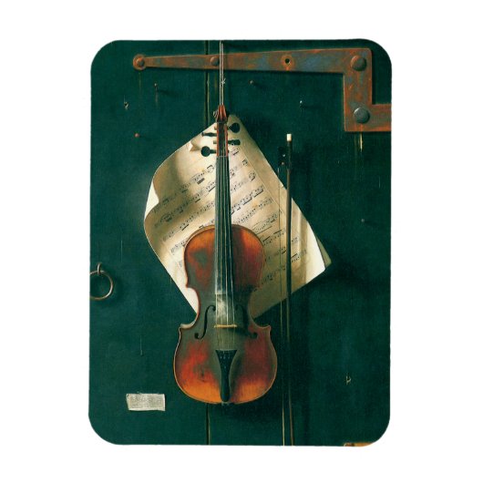 Old Violin stille Life van William Michael Harnett Magneet (Verticaal)