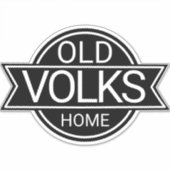 Old VOLKS Home Sticker (Voorkant)