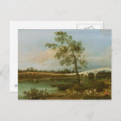 Old Walton's Bridge, 1755 (olie op canvas) Briefkaart (Voorkant / Achterkant)