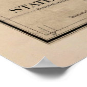 Old Washington State Floral Biome Map (1906) Poster (Hoek)