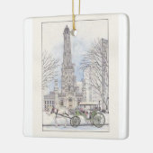 Old Water Tower keramisch ornament (Links)