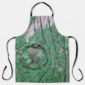 Old Weathered Painted Green Wood Background Textur Schort (Voorkant)