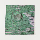 Old Weathered Painted Green Wood Background Textur Wandkleed (Voorkant (horizontaal))